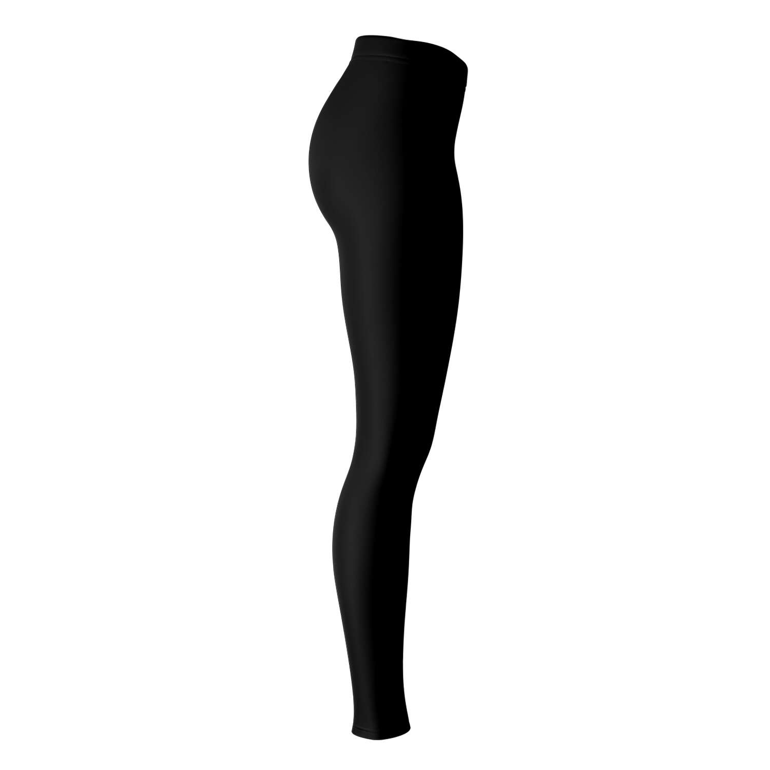 Left-side view of black panel Louisville leggings — sleek, game-ready vibes by CollegeWares.