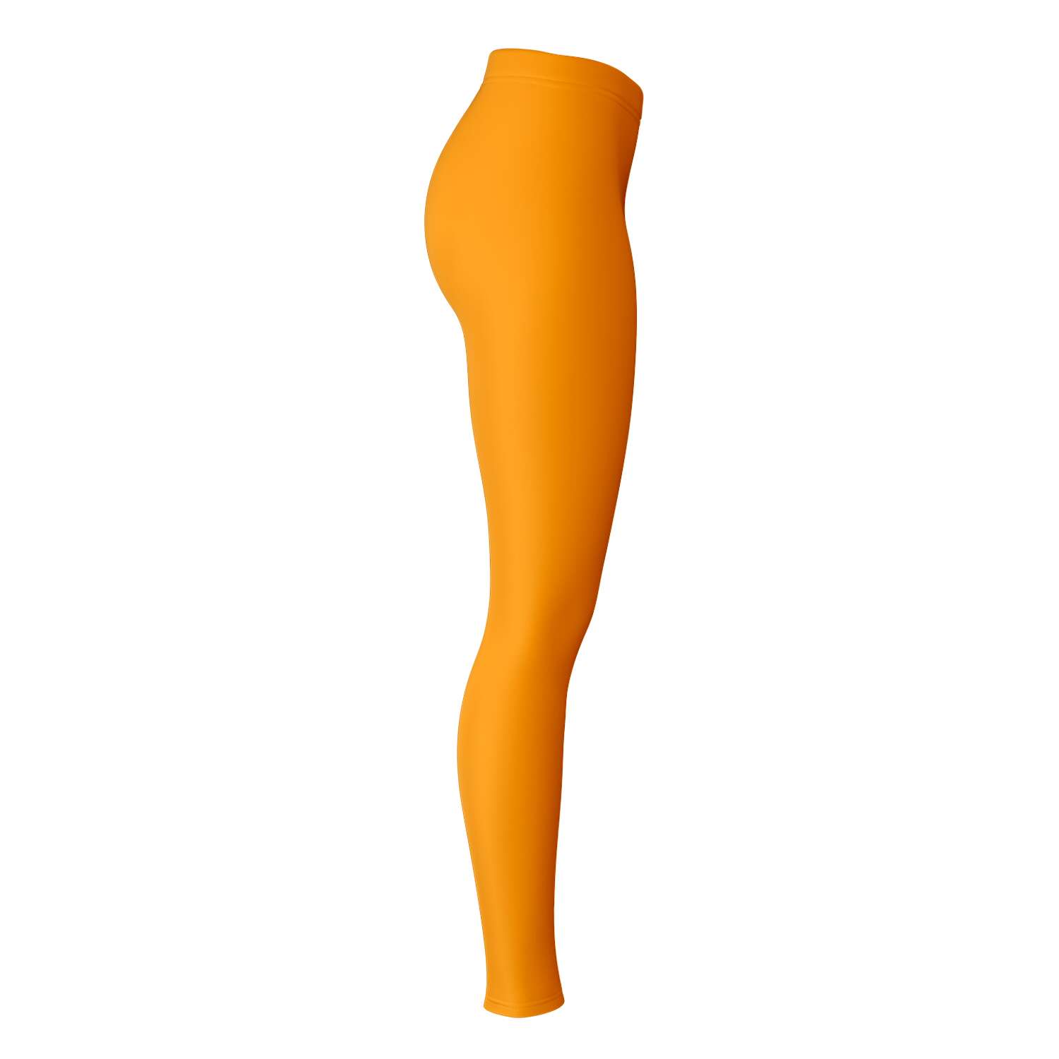 Left-side view of orange panel Tennessee leggings — bold southern energy from CollegeWares.