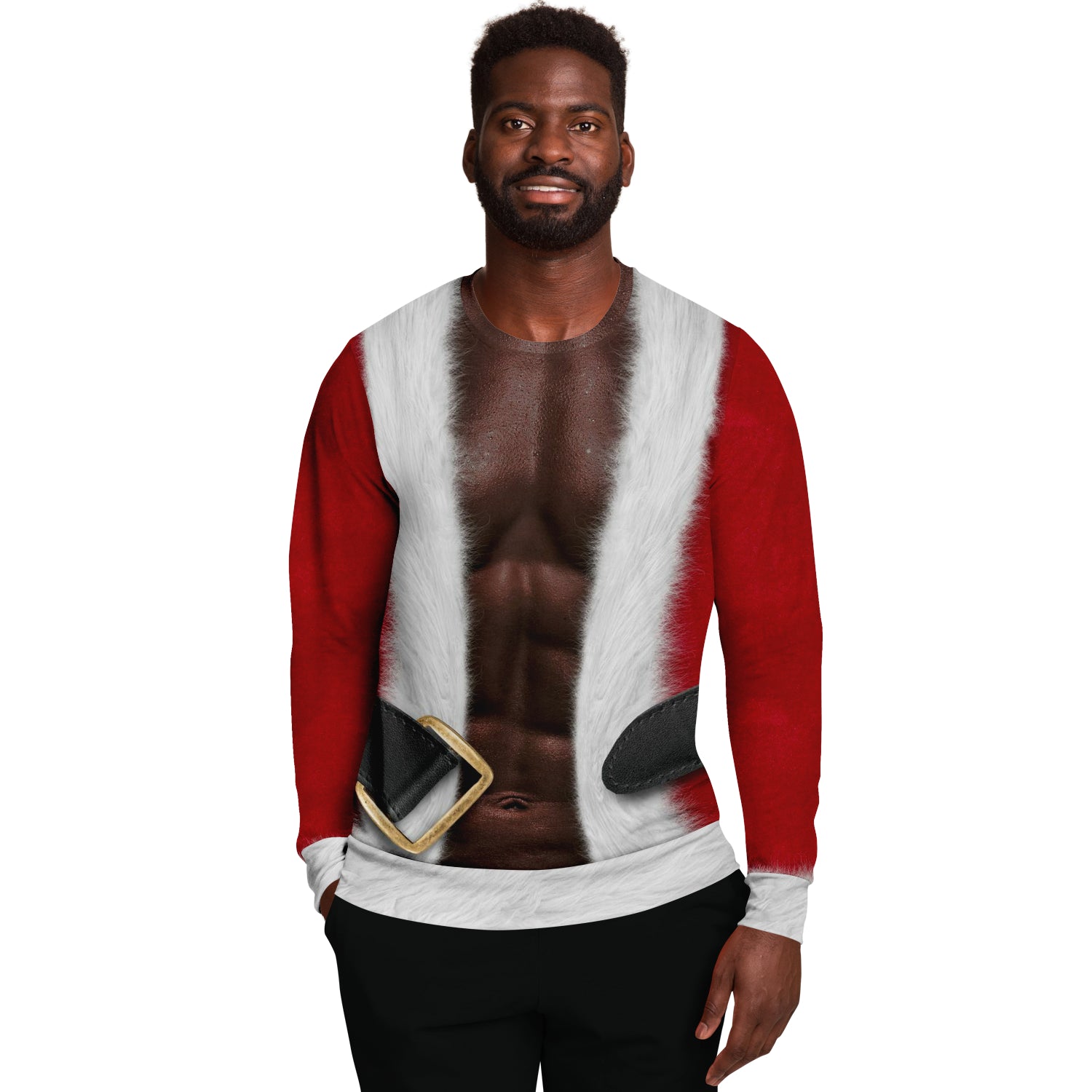 Fit Santa Sweatshirt - African American