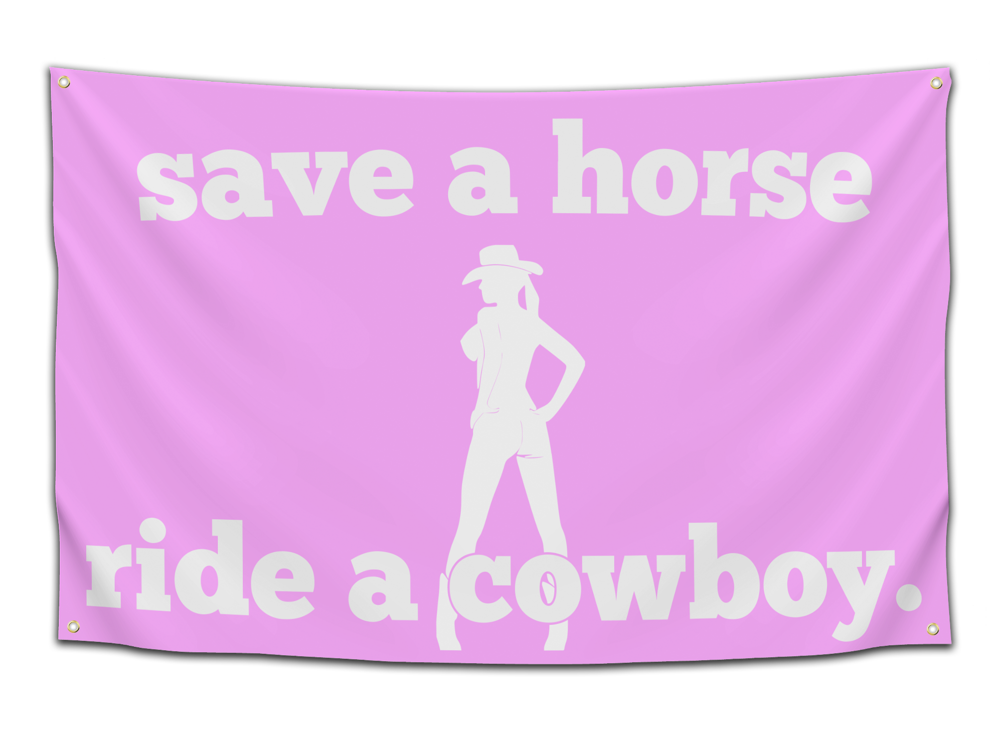 Save A Horse, Ride A Cowboy Flag - CollegeWares