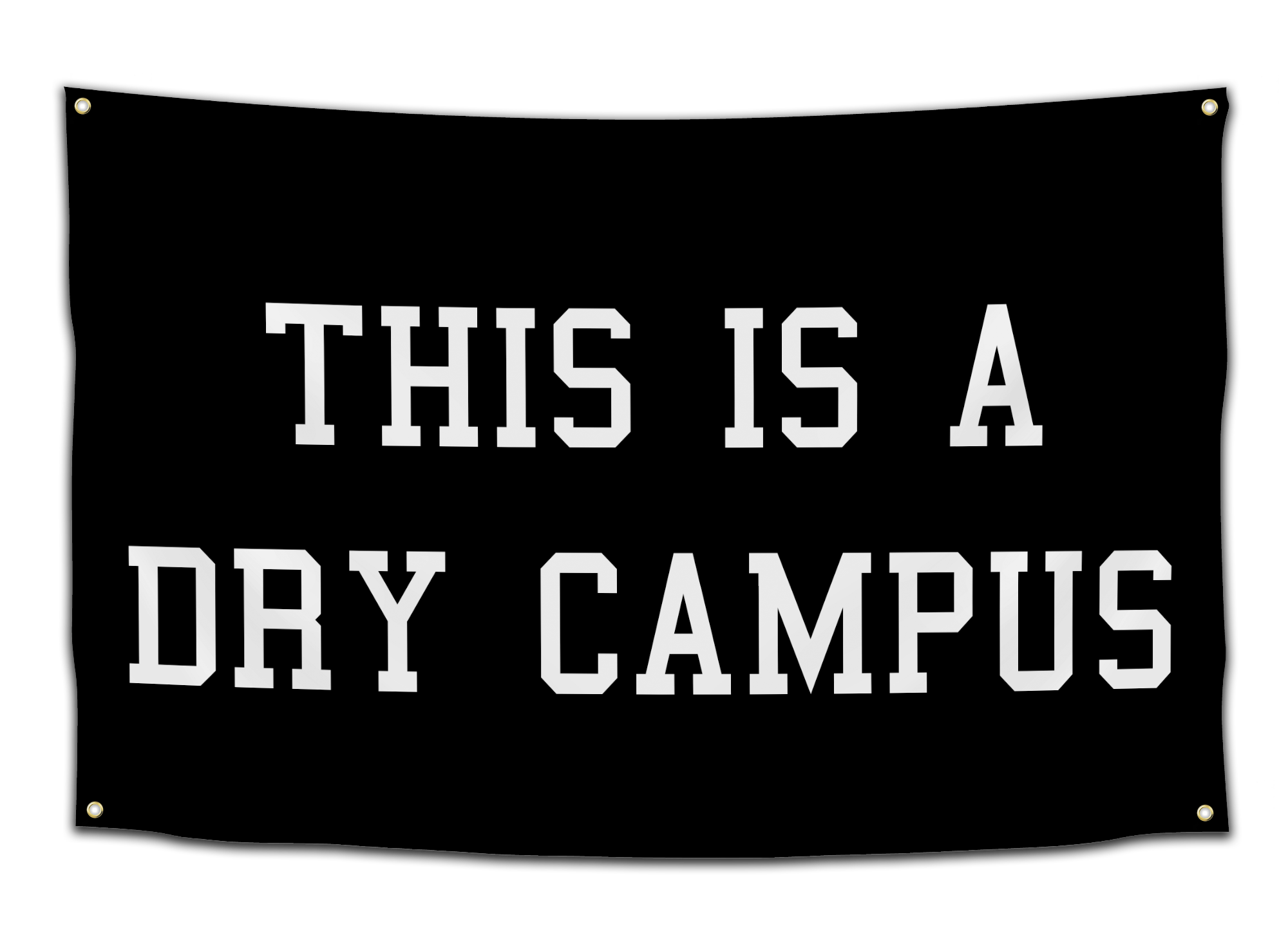 This is a Dry Campus Flag - CollegeWares